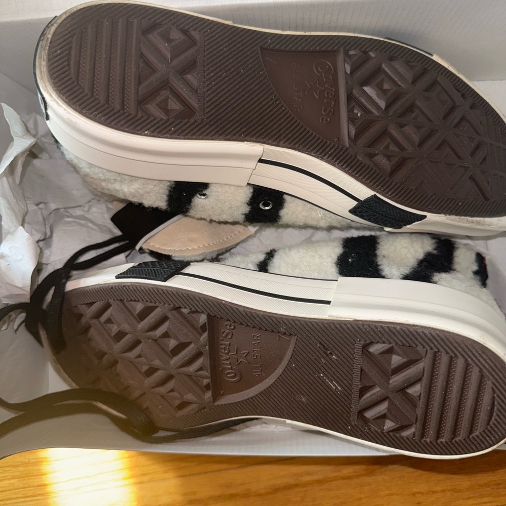 Rick Owen’s dark shadow Converse Zebra High-Tops - Picture 5 of 6